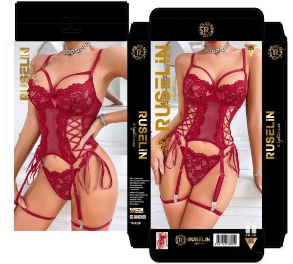 RUSELİN 2215 FANTAZİ KOSTÜM BORDO