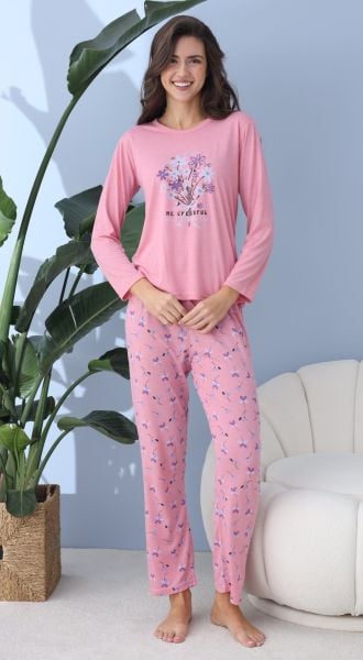 LİNDROS 60001 POLİVİSKON PİJAMA TAKIM