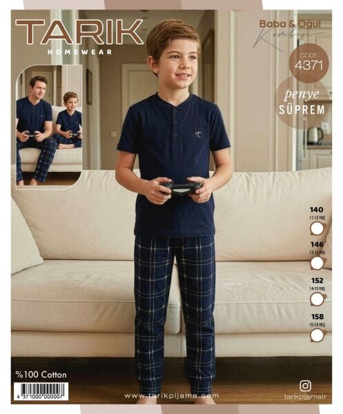 TARIK 4371 ERKEK 11-16 YAŞ PENYE K.KOL PİJAMA TKM
