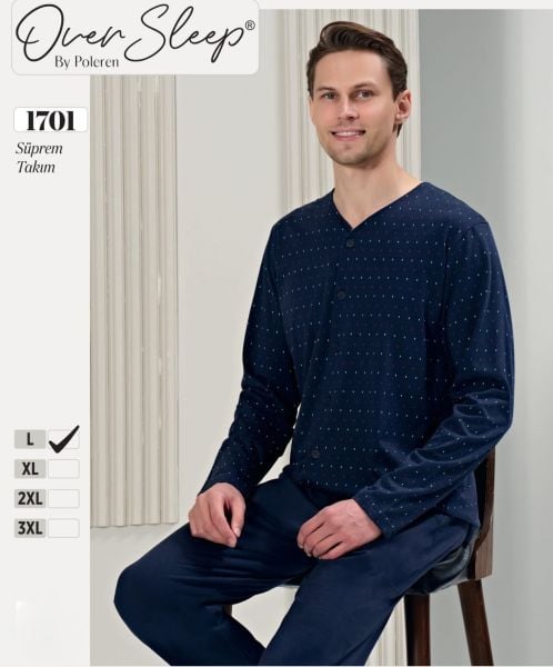 OVER SLEEP 1701 ERKEK ÖND.DÜĞ.PİJAMA TAKIM