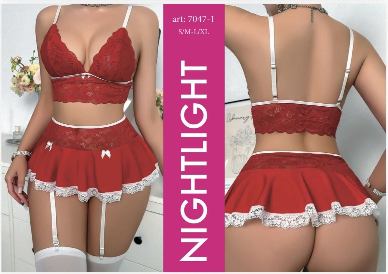 NIGHTLIGHT 7047-1 FANTAZİ TAKIM KIRMIZI