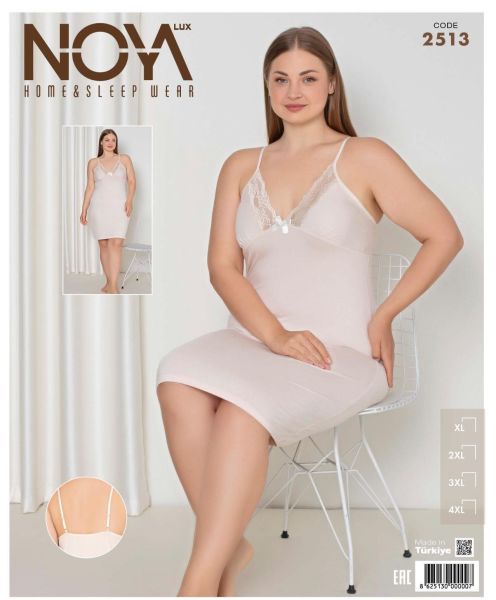 NOYA LUX 2513 BAYAN İP ASKILI BATTAL GECELİK