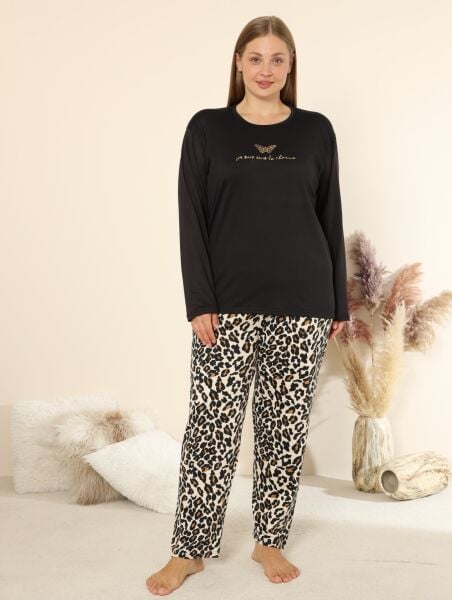 BOYRAZ 08048 BAYAN SENDY SOFT BATTAL PİJAMA TAKIMI