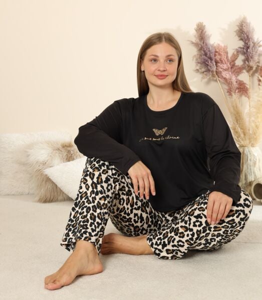 BOYRAZ 08048 BAYAN SENDY SOFT BATTAL PİJAMA TAKIMI