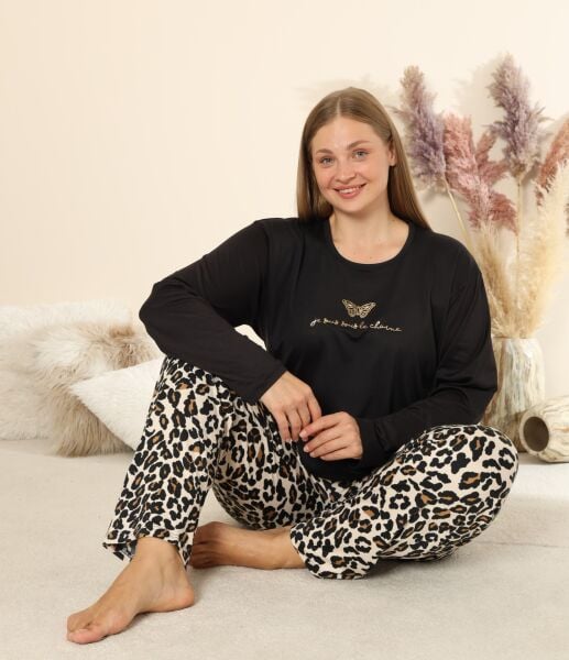 BOYRAZ 08048 BAYAN SENDY SOFT BATTAL PİJAMA TAKIMI