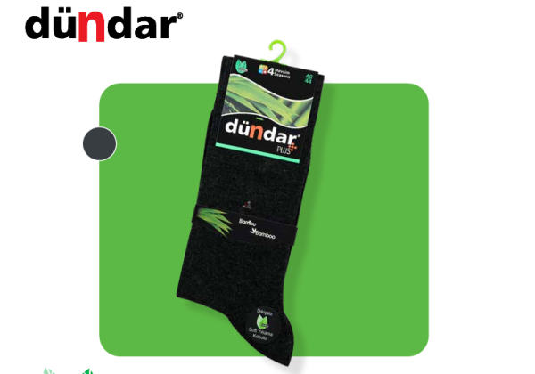 DÜNDAR 5602 ERKEK PLUS BAMBU LİKRALI ÇORAP