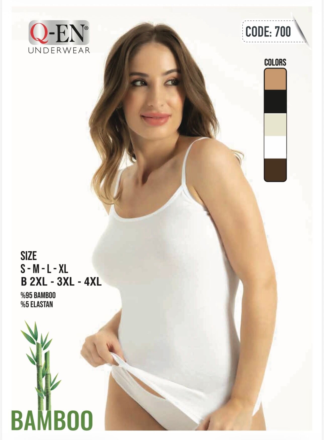 Q-EN 700 BAYAN BAMBU İP ASKI ATLET