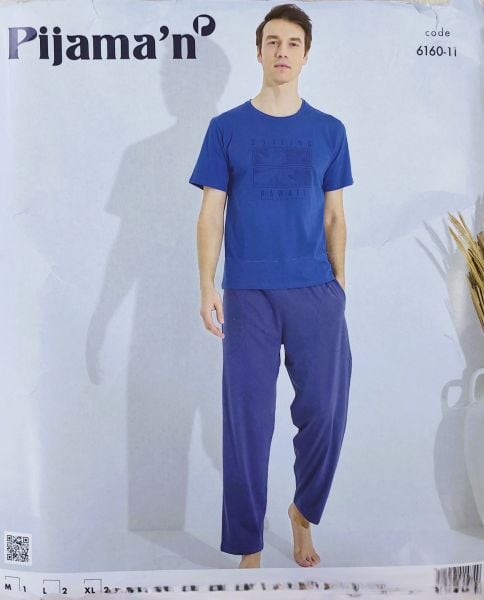 PİJAMAN 6160-11 ERKEK PENYE KISAKOL PİJAMA TAKIM