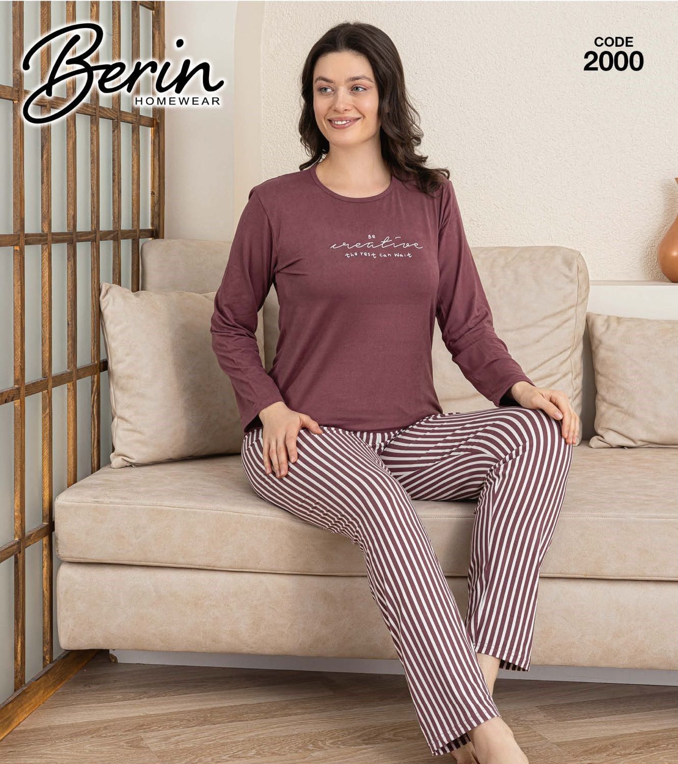 BERİN 2000-2 MİLAN PİJAMA TAKIM GÜL