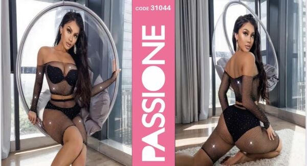 REAL PASSIONE 31044 TAŞLI VÜCUT ÇORABI