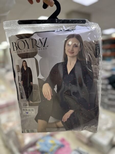 BOYRAZ 0569 SÜET DÜĞMELİ BATTAL PİJAMA TAKIM