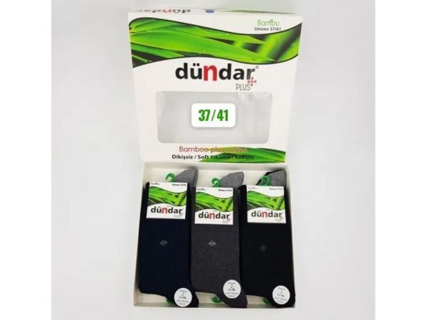 DÜNDAR 4780 ERKEK PLUS BAMBU LİKRALI GARSON ÇORAP