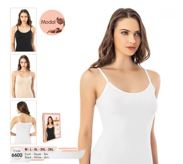KOTA 6600 BAYAN İP ASKILI MODAL ATLET