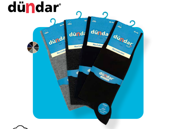 DÜNDAR 5527 ERKEK PLUS LİKRALI DESENLİ ÇORAP