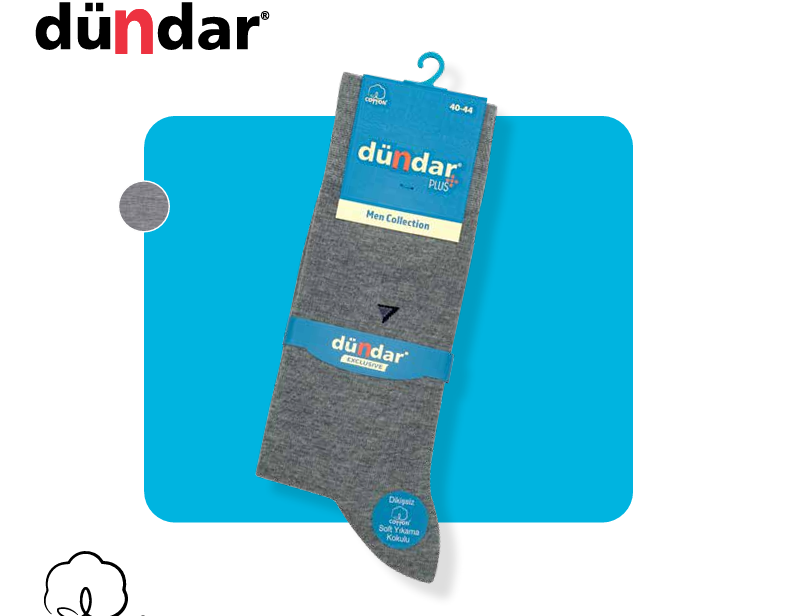 DÜNDAR 5527 ERKEK PLUS LİKRALI DESENLİ ÇORAP