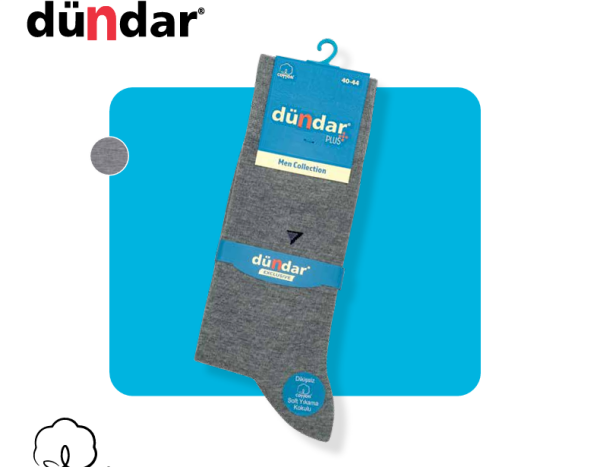 DÜNDAR 5527 ERKEK PLUS LİKRALI DESENLİ ÇORAP