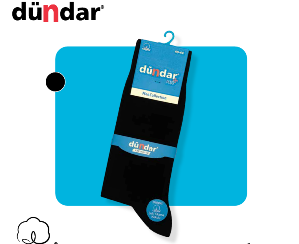 DÜNDAR 5527 ERKEK PLUS LİKRALI DESENLİ ÇORAP