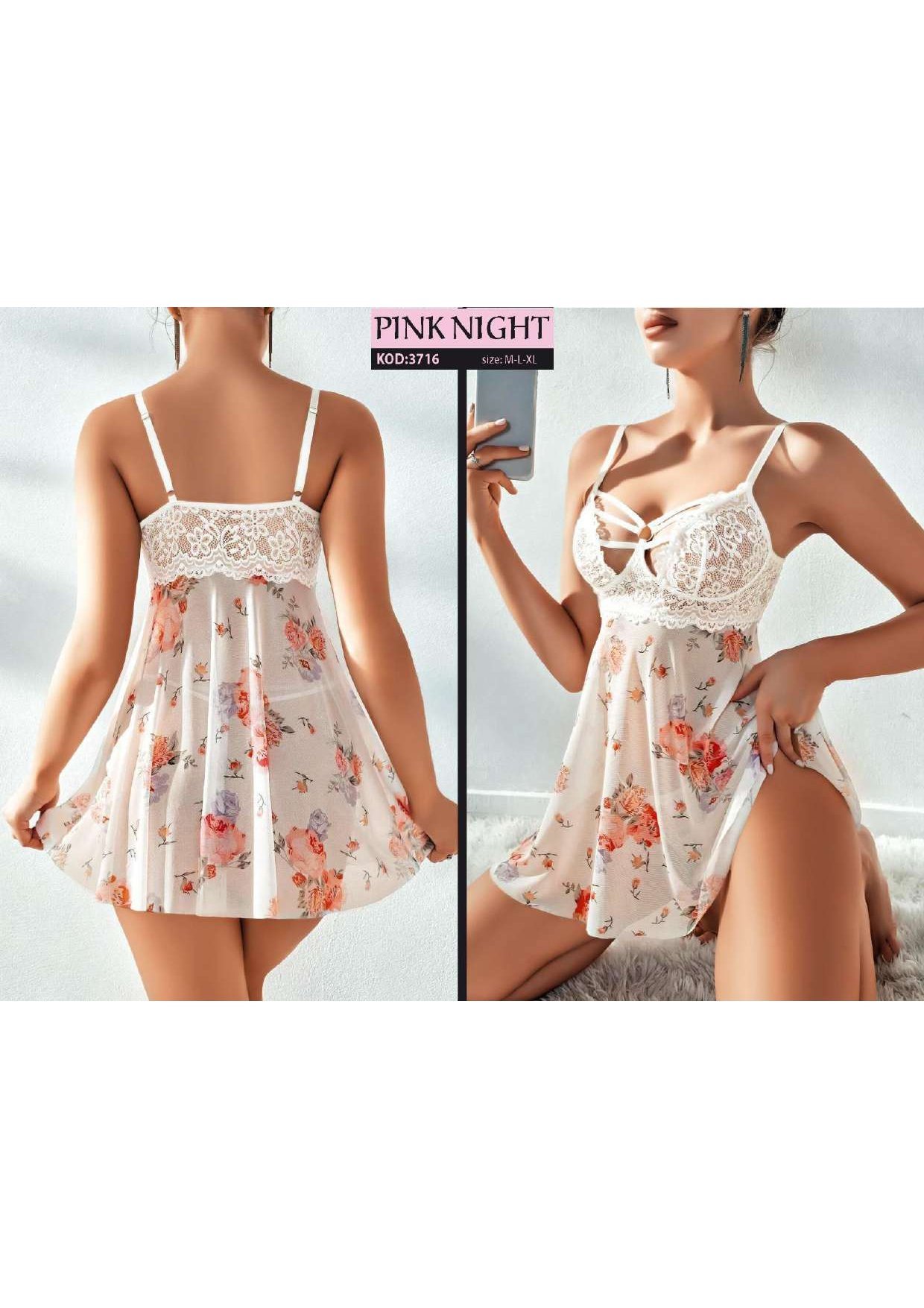 PINKNIGHT 3716 FANTAZİ ELBİSE M-L-XL