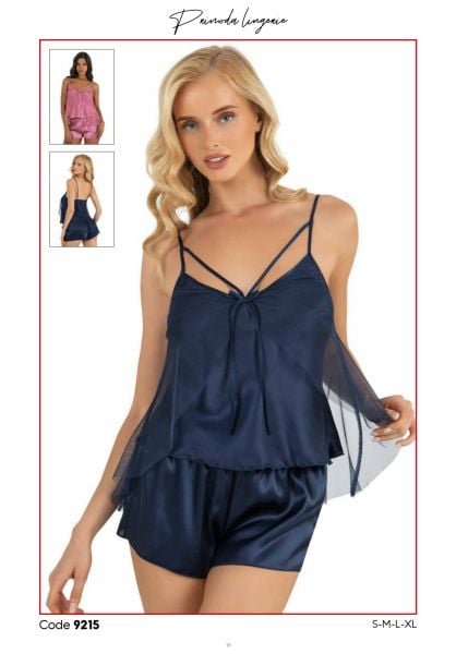 PRİMODA 9215 SATEN ŞORT TAKIM