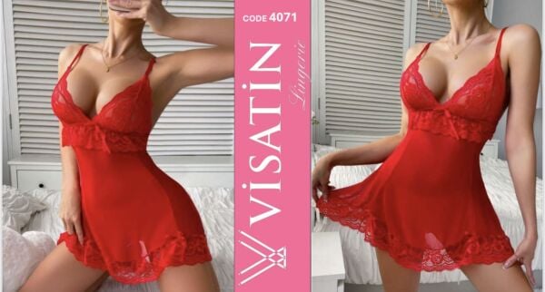 VİSATİN 4071 SATEN GECELİK