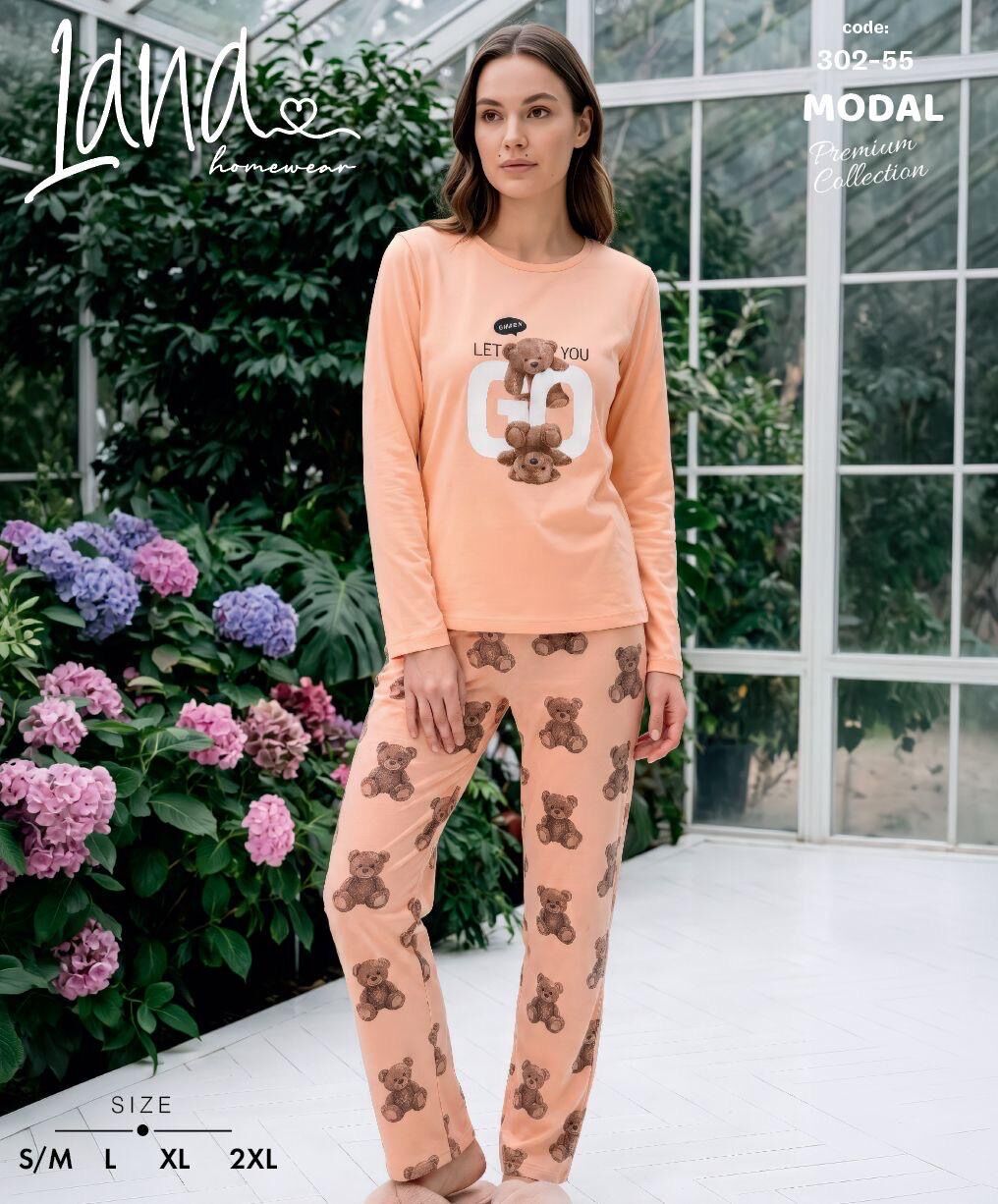 LANA 302-55 BAYAN MODAL PİJAMA TAKIM