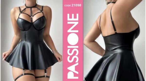 REAL PASSIONE 21098 DERİ ELBİSE S/M*2-L/XL*2