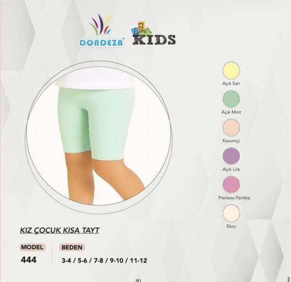 DONDEZA 444 KIZ ÇOCUK PENYE KISA TAYT