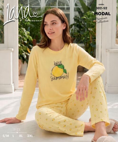 LANA 302-52 BAYAN MODAL PİJAMA TAKIM