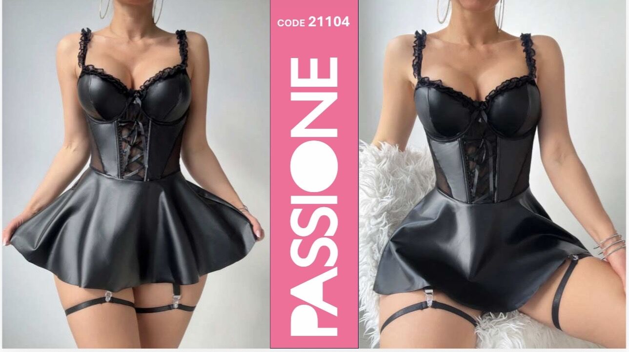 REAL PASSIONE 21104 DERİ ELBİSE S/M*2-L/XL*2