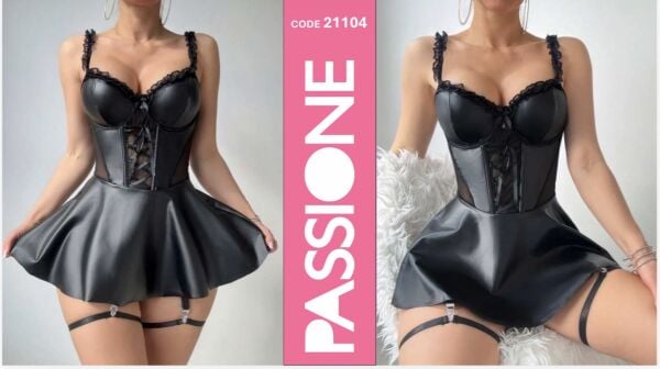 REAL PASSIONE 21104 DERİ ELBİSE S/M*2-L/XL*2