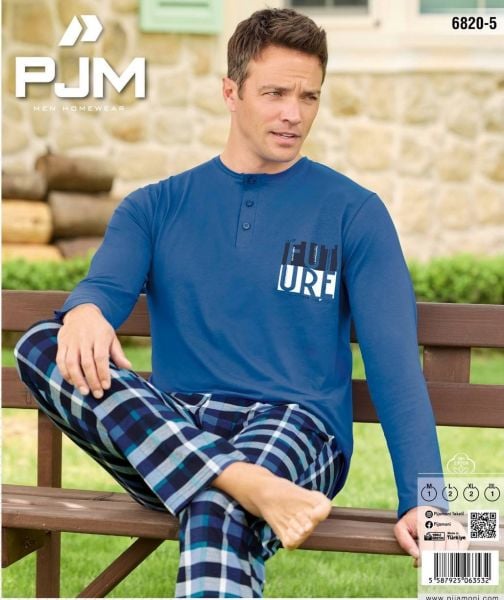 PJM 6820-5 ERKEK PENYE PİJAMA TAKIM