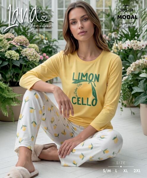 LANA 302-51 BAYAN MODAL PİJAMA TAKIM