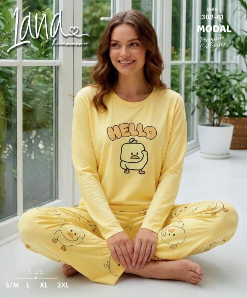 LANA 302-61 BAYAN MODAL PİJAMA TAKIM