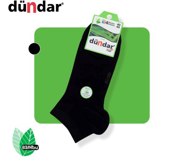 DÜNDAR 4605 ERKEK PLUS BAMBU PATİK ÇORAP