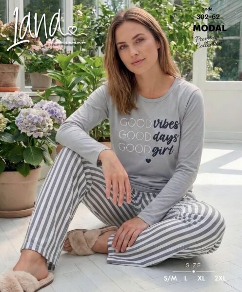 LANA 302-62 BAYAN MODAL PİJAMA TAKIM
