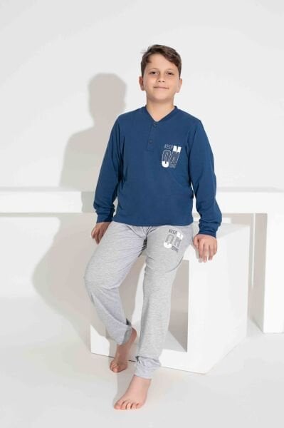 TARIK 3913 ERKEK 11-15 YAŞ PENYE U.KOL PİJAMA TKM