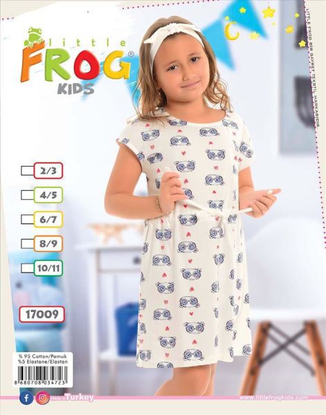 FROG 17009 KIZ ELBİSE 3-11 YAŞ