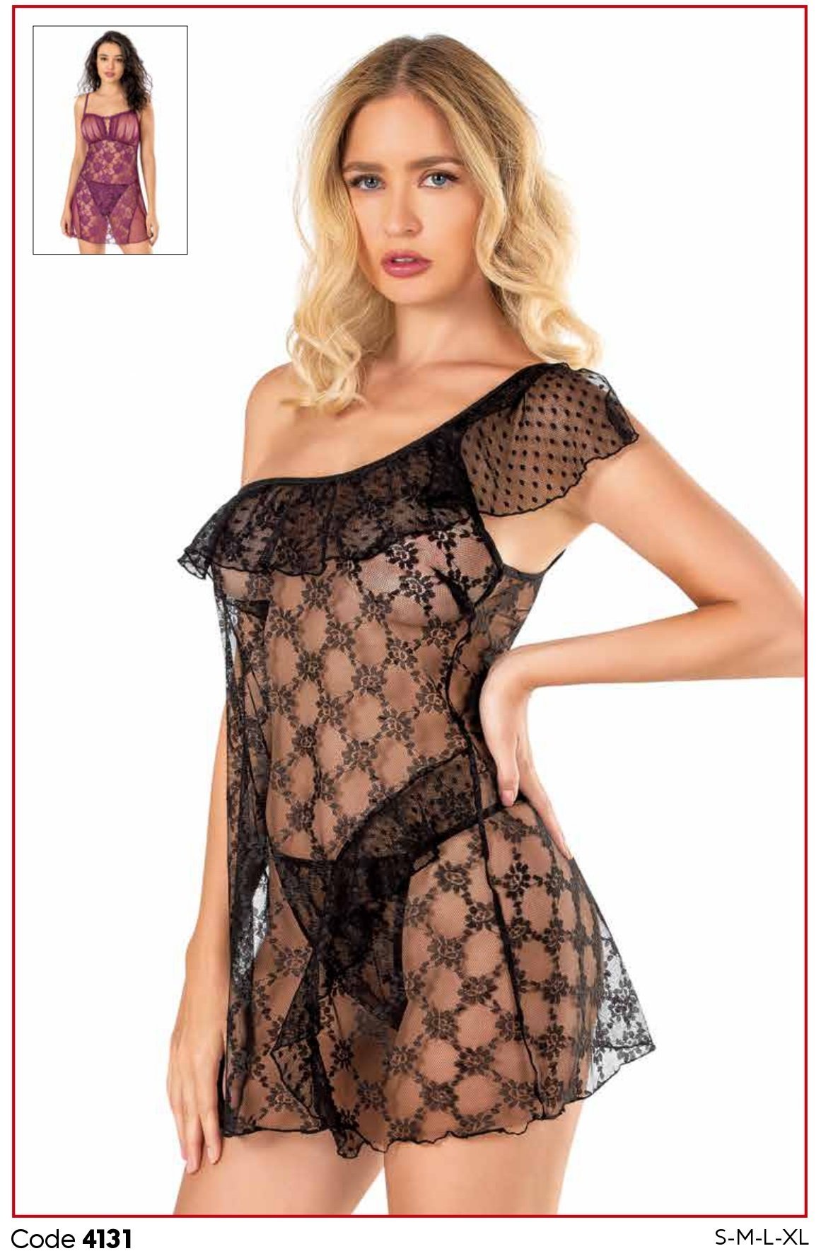 PRİMODA 4131 KISA TÜL GECELİK