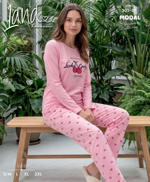 LANA 302-57 BAYAN MODAL PİJAMA TAKIM