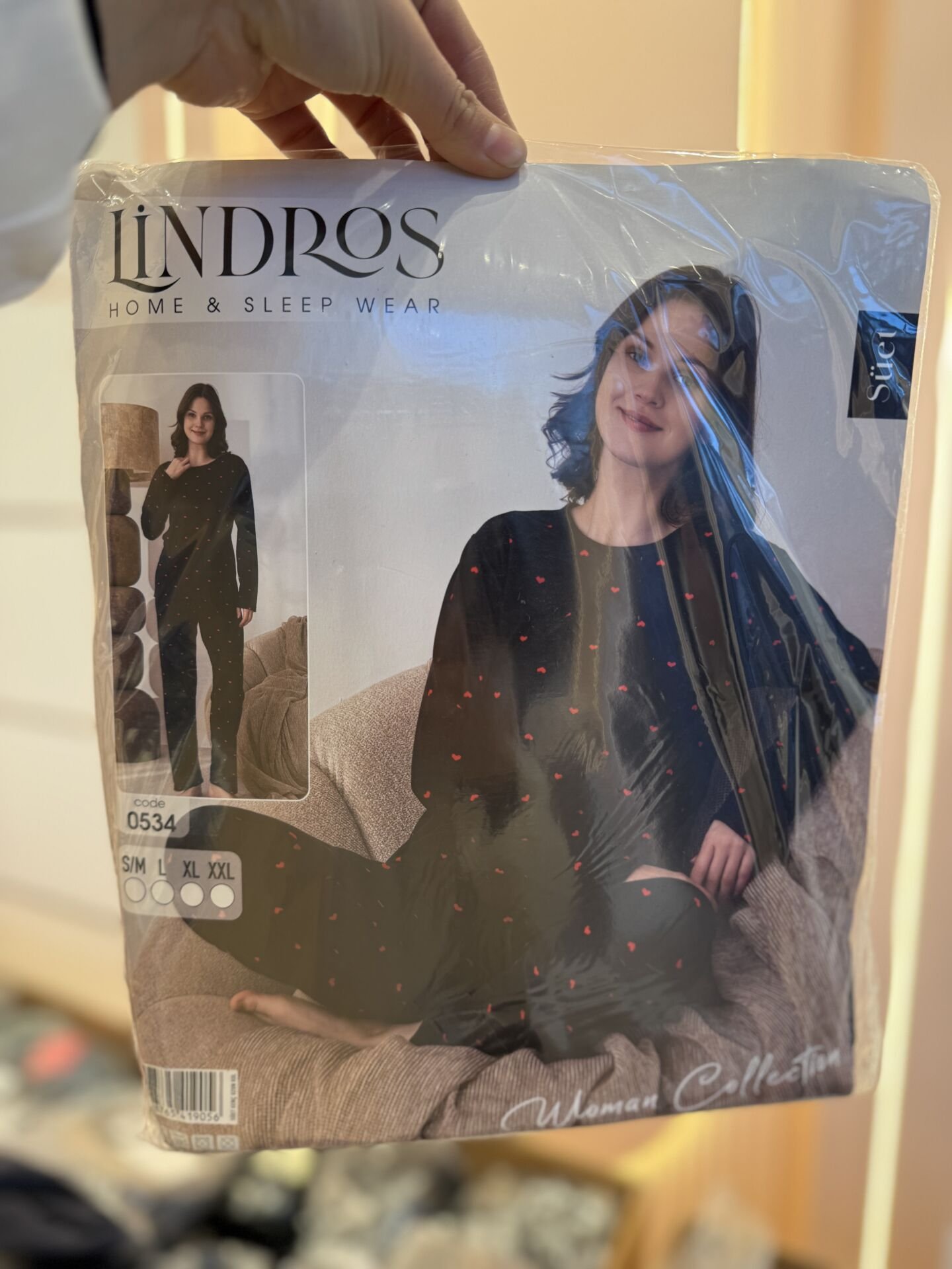 LİNDROS 0534 BAYAN SÜET SIFIRYAKA PİJAMA TAKIMI