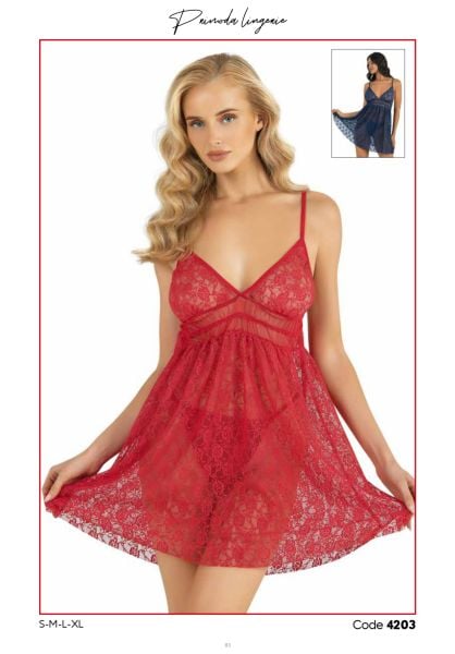 PRİMODA 4203 KISA TÜL GECELİK