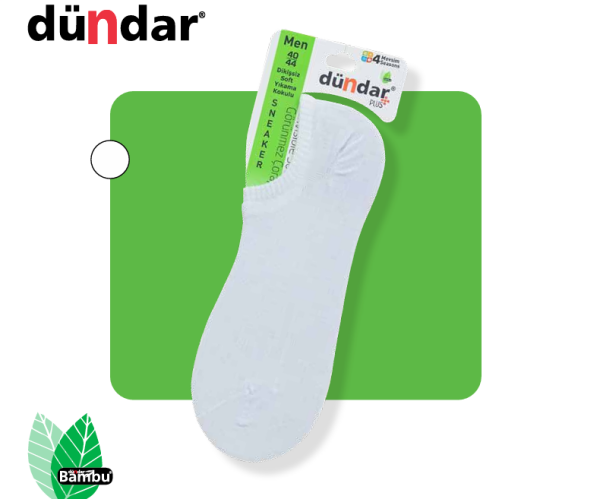 DÜNDAR 6883 ERKEK PLUS BAMBU SNEAKER BABET ÇORAP