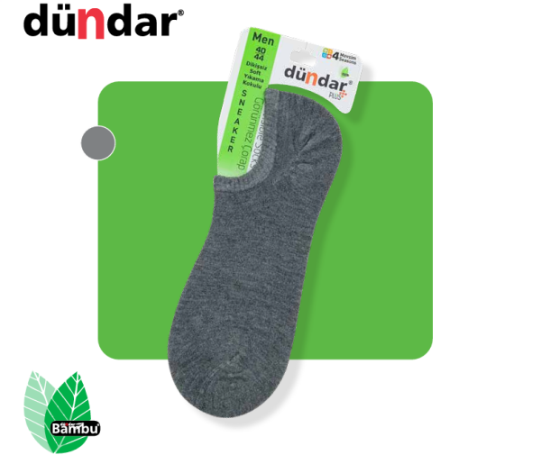 DÜNDAR 6883 ERKEK PLUS BAMBU SNEAKER BABET ÇORAP