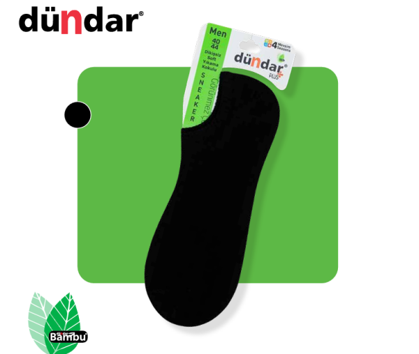 DÜNDAR 6883 ERKEK PLUS BAMBU SNEAKER BABET ÇORAP