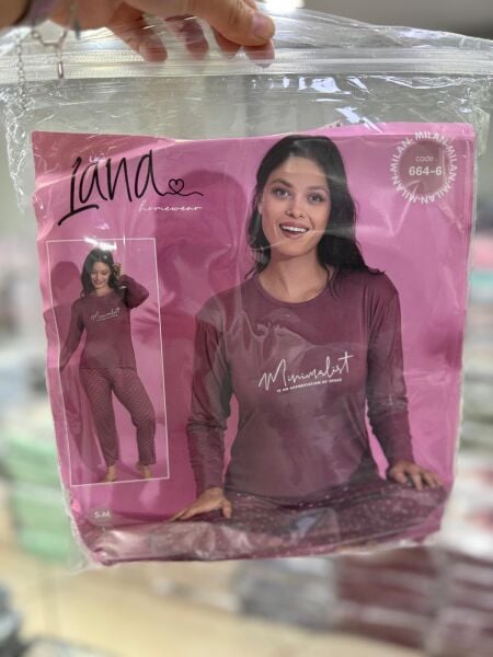 LANA 664-6 ENJEKSİYON BASKI PİJAMA TAKIMI