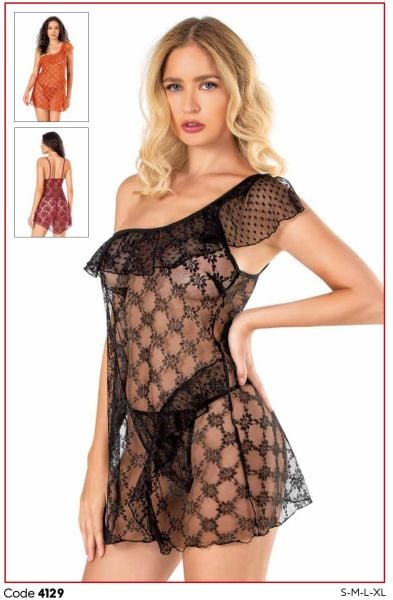 PRİMODA 4129 KISA TÜL GECELİK