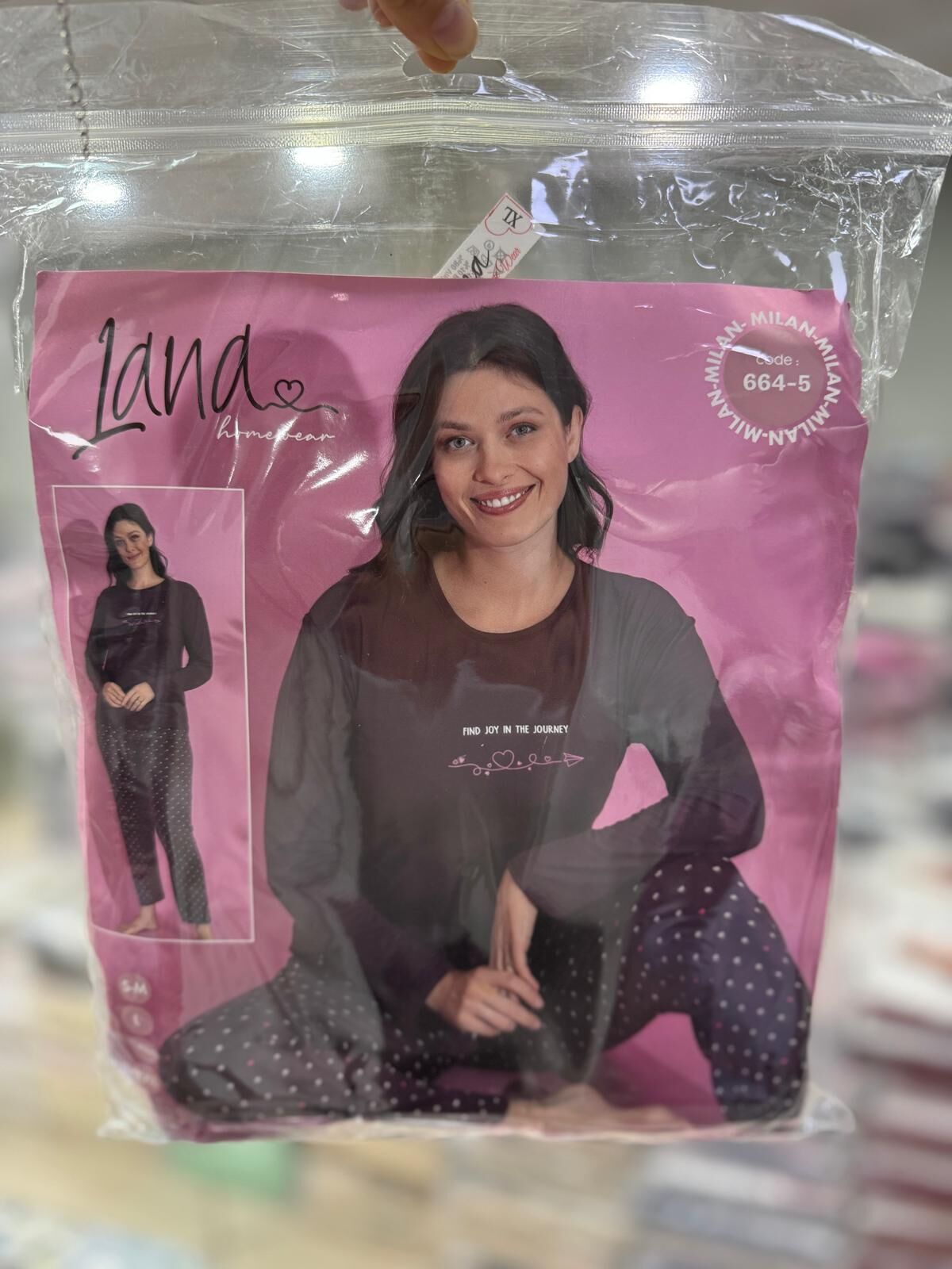 LANA 664-5 ENJEKSİYON BASKI PİJAMA TAKIMI