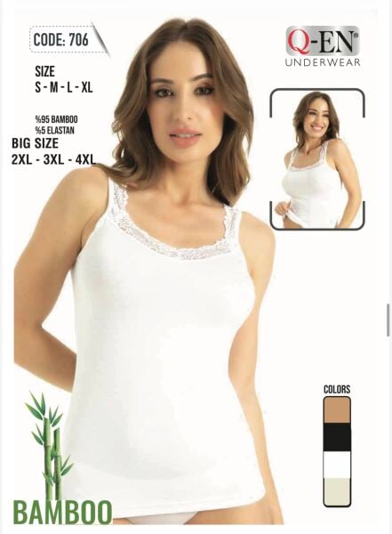Q-EN 706 BAYAN BAMBU BATTAL KALIN ASKI ÇİFT YÖNLÜ