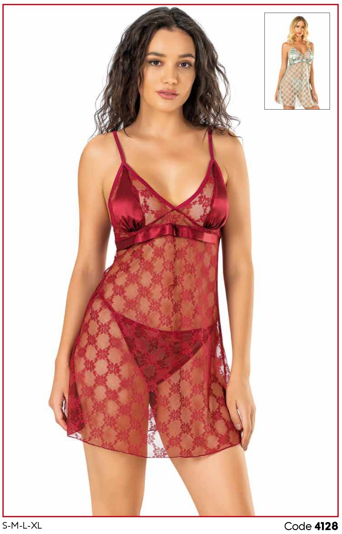 PRİMODA 4128 KISA TÜL GECELİK