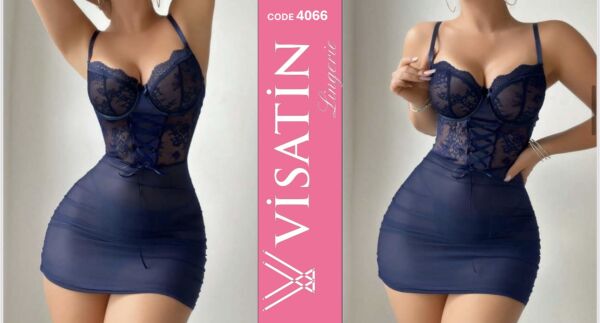 VİSATİN 4066 SATEN GECELİK